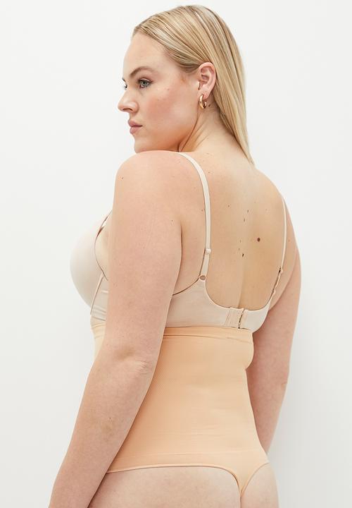 Cotton On - Plus Seamless Shapewear High Waist G String Brief - Maple Sugar