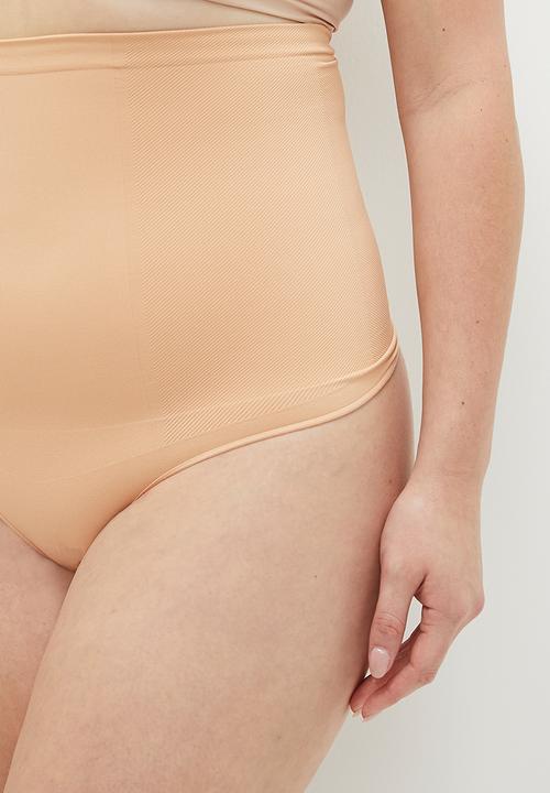 Cotton On - Plus Seamless Shapewear High Waist G String Brief - Maple Sugar