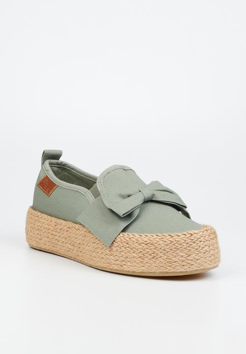 Miss Black - Quebec9 platform sneaker - khaki