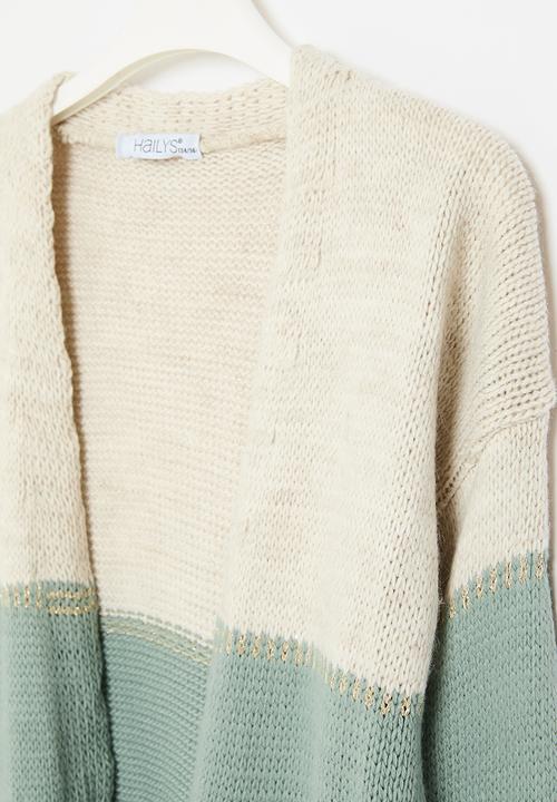 HAILYS - Cardigan - beige marl stripe