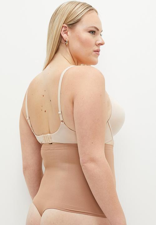 Cotton On - Plus Seamless Shapewear High Waist G String Brief - Frappe