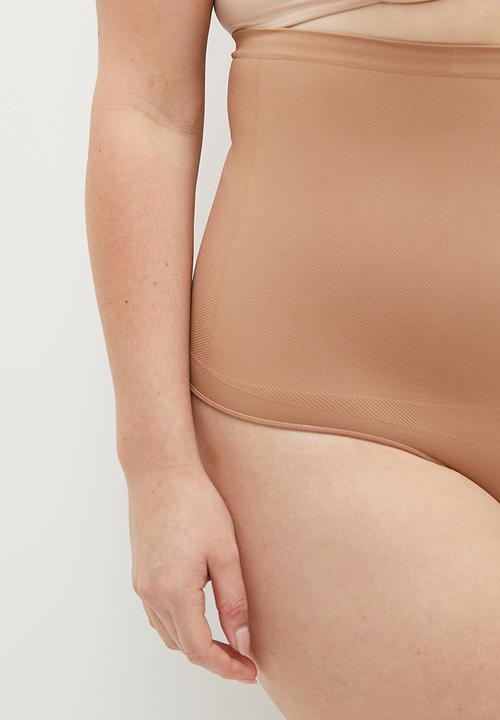 Cotton On - Plus Seamless Shapewear High Waist G String Brief - Frappe