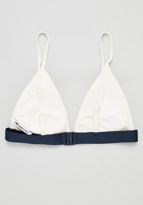 Tommy Hilfiger - Triangle bikini top - ancient white