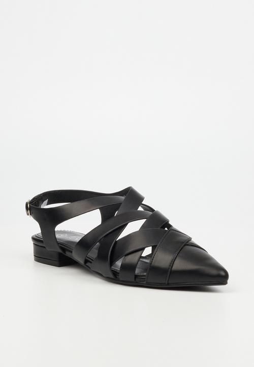 Miss Black - Salina strappy slingback - black