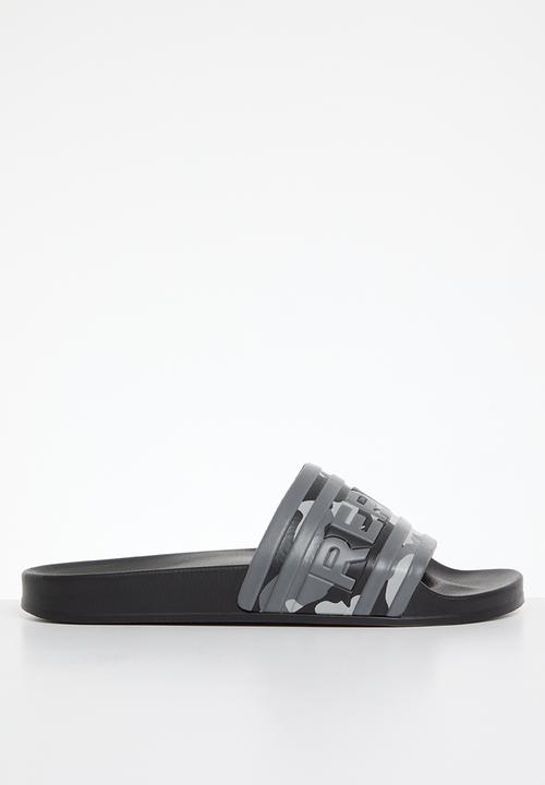 Replay - Up stripe slide - camo grey