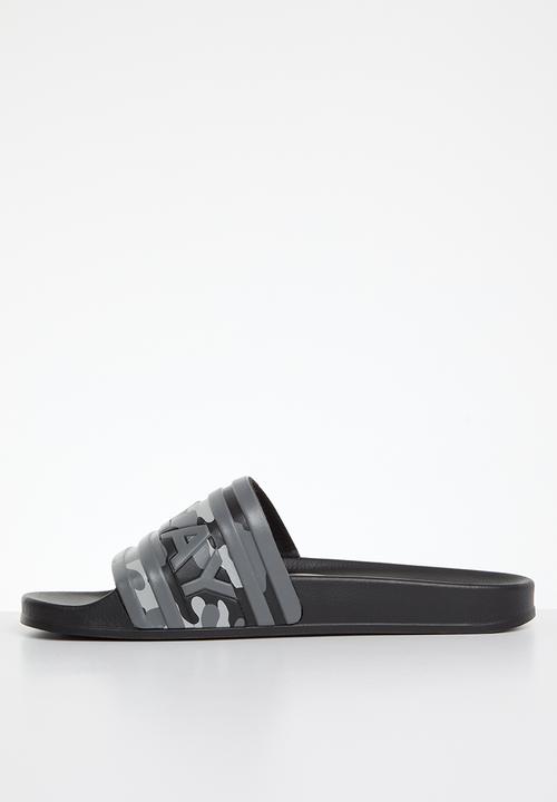 Replay - Up stripe slide - camo grey