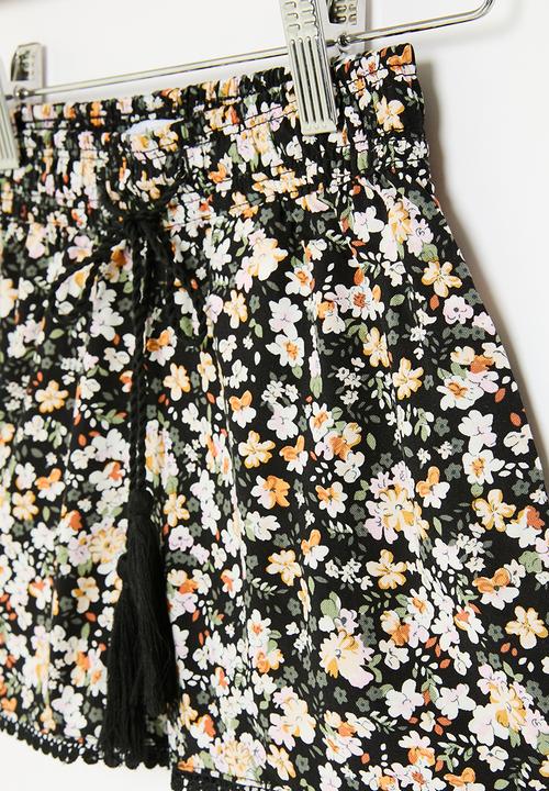 HAILYS - Shorts - black flower