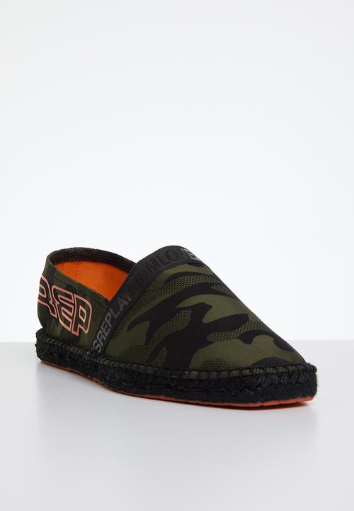 Replay - Cabo military espadrille - green