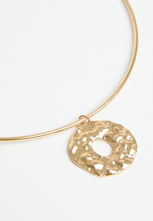 Superbalist - Circular pendant necklace - gold