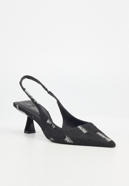 Miss Black - Luelle slingback court - black