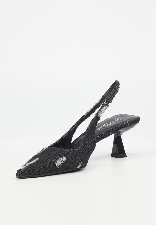 Miss Black - Luelle slingback court - black