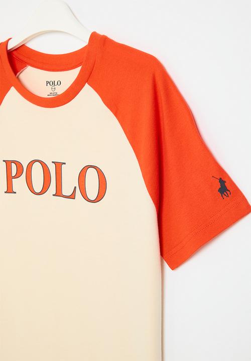 POLO - Boys tyler printed raglan tee - sunset