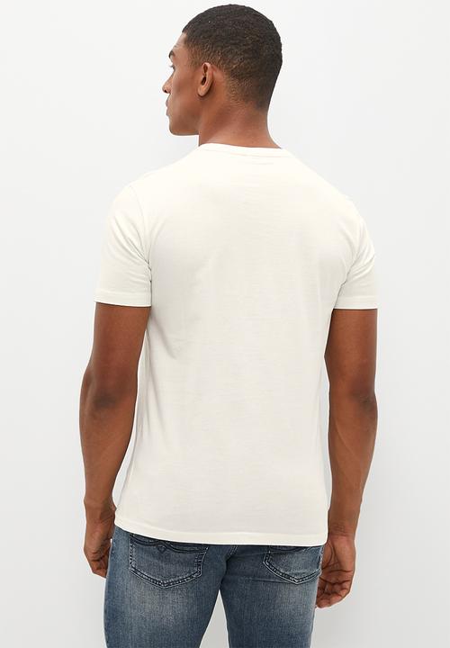 POLO - Mens short sleeve big pony tee - white 