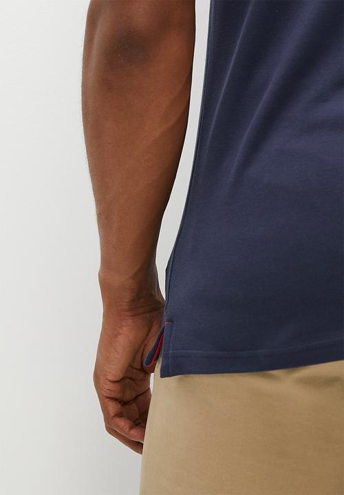 POLO - Men crest short sleeve golfer - navy