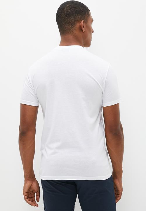 POLO - Men sport short sleeve logo tee - white 