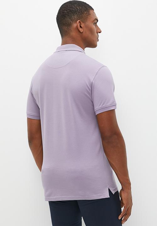 POLO - Mens classic pique short sleeve golfer - lilac 