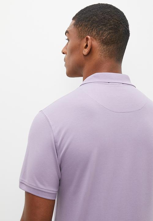POLO - Mens classic pique short sleeve golfer - lilac 
