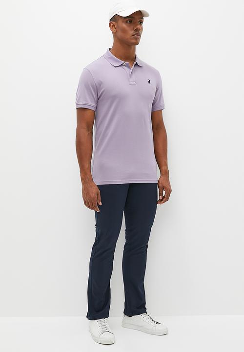 POLO - Mens classic pique short sleeve golfer - lilac 