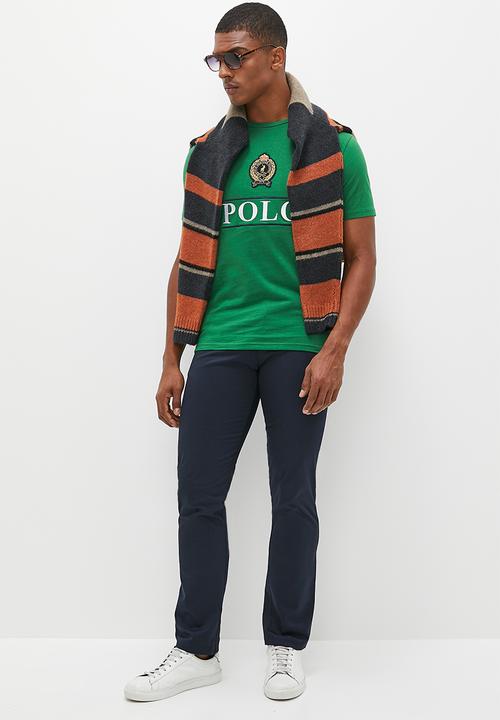 POLO - Mens short sleeve equestrian tee - bright green 