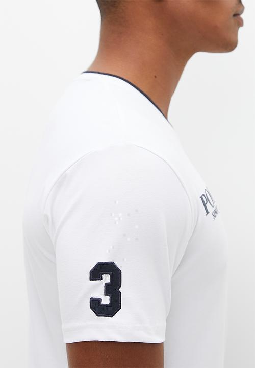 POLO - Mens short sleeve equestrian tee - white 