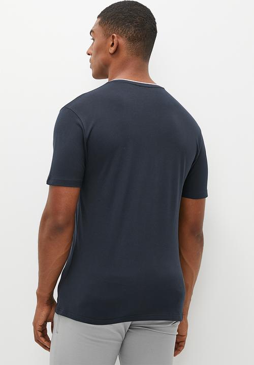 POLO - Mens short sleeve eqestrian tee - navy
