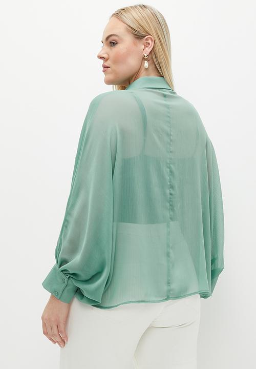 edit - Dolman sleeve shirt - beryl green