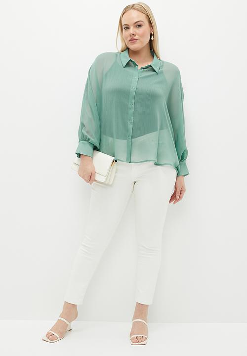 edit - Dolman sleeve shirt - beryl green