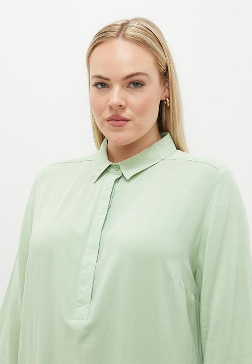 AMANDA LAIRD CHERRY - Plus Zinhle - Pistachio Slub Weave