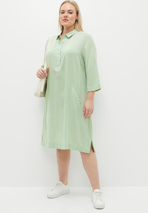 AMANDA LAIRD CHERRY - Plus Zinhle - Pistachio Slub Weave