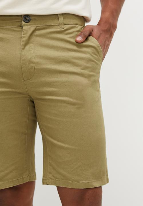 Pierre Cardin - PC stretch chino shorts - khaki 