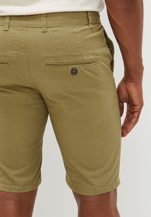 Pierre Cardin - PC stretch chino shorts - khaki 