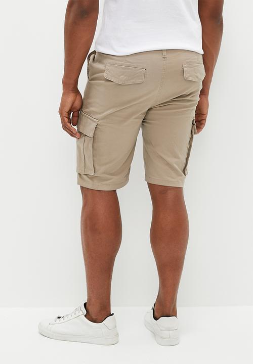 Pierre Cardin - PC stretch cargo shorts - natural 