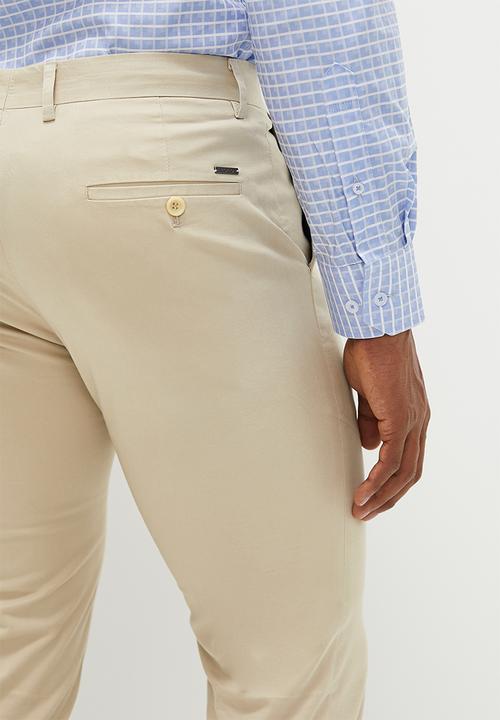 POLO - Men stretch slim fit trouser - neutral 