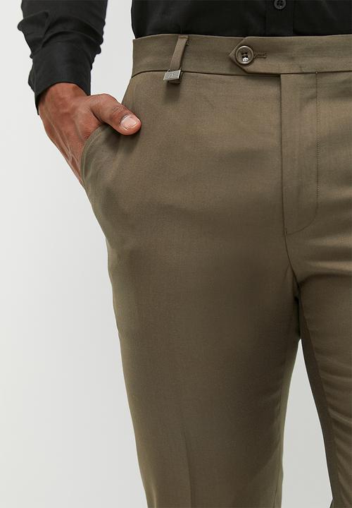 POLO - Men custom fit travel trouser  - khaki