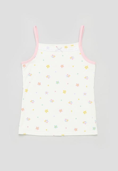 Pop Candy -  2 Pack camisole - white