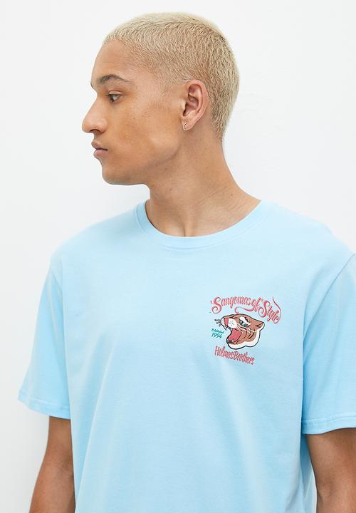 Holmes Bro's - Sangomas tee - mid blue