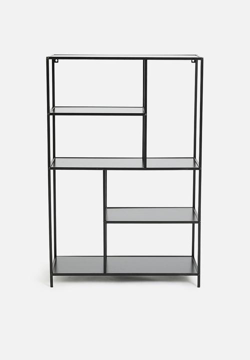 H&S - Asher wall rack - black