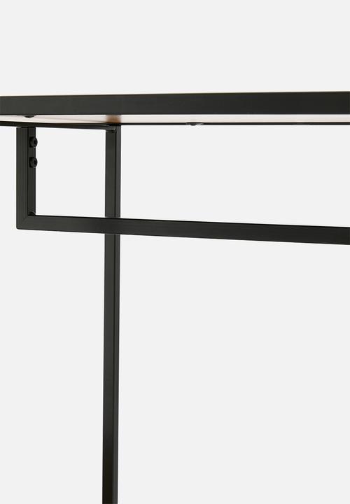H&S - Jaimie clothing rail - natural & black