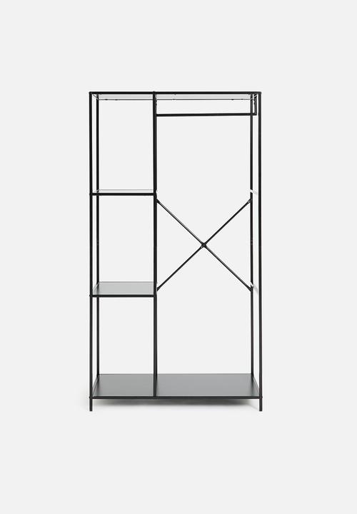 H&S - Mila clothing rail - black