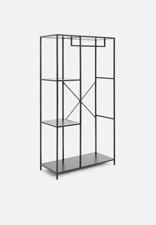 H&S - Mila clothing rail - black