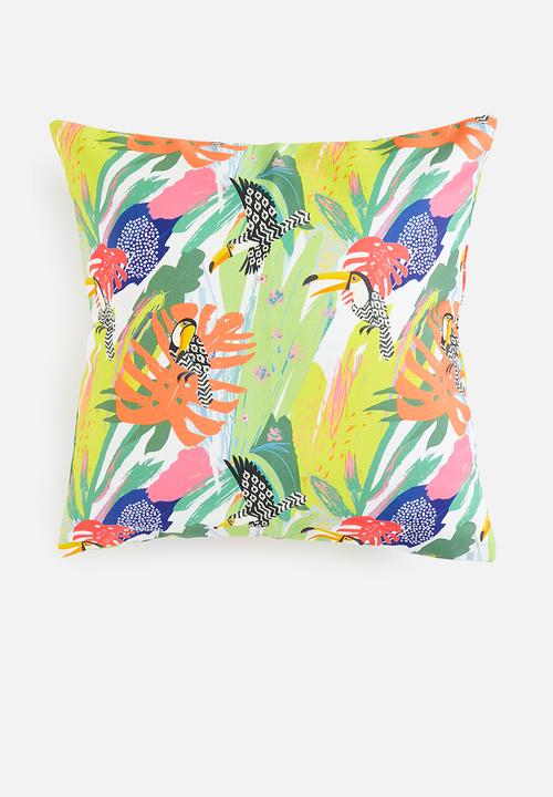 Hertex Fabrics - Cover Toucans - Green