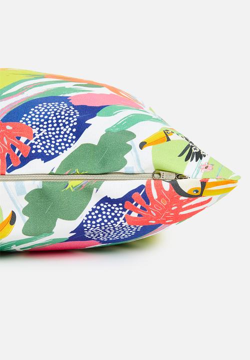 Hertex Fabrics - Cover Toucans - Green