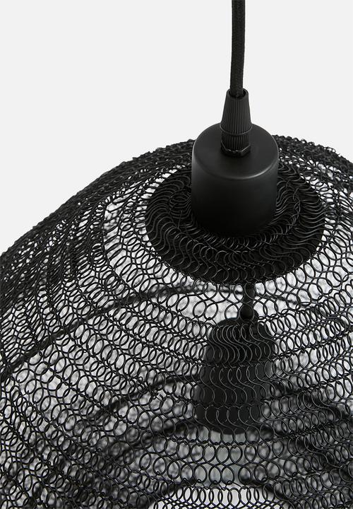 Hertex Haus - Lampara Mesh Pendant - Black