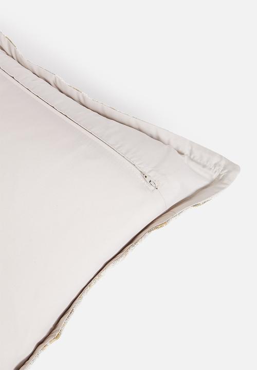Grey Gardens - Marble Mustard Cushion Cover - Multi