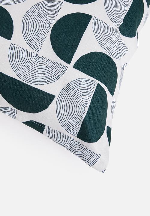 Grey Gardens - Moon Cushion Cover - Black & White