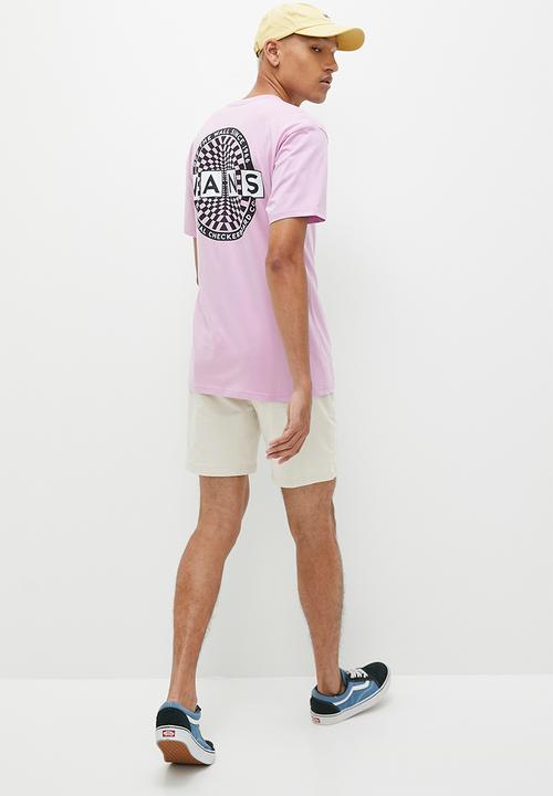 Vans - Warped checkerboard logo short sleeve tee -  lavender frost