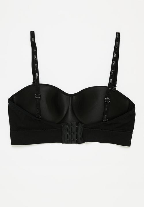 KANGOL - Single moulded seamless bandeau - black