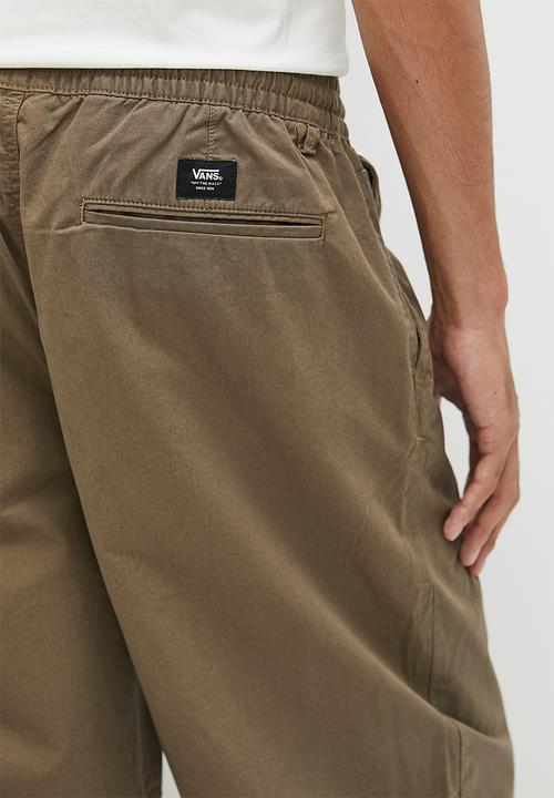 Vans - Range baggy tapered elastic waist pant canteen