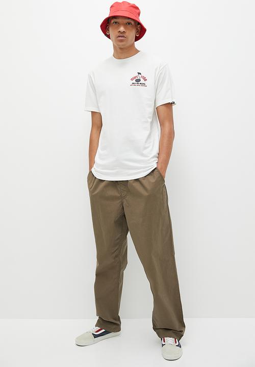 Vans - Range baggy tapered elastic waist pant canteen