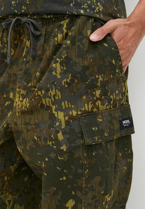 Vans - Range cargo baggy tapered elastic pant grape leaf - green 